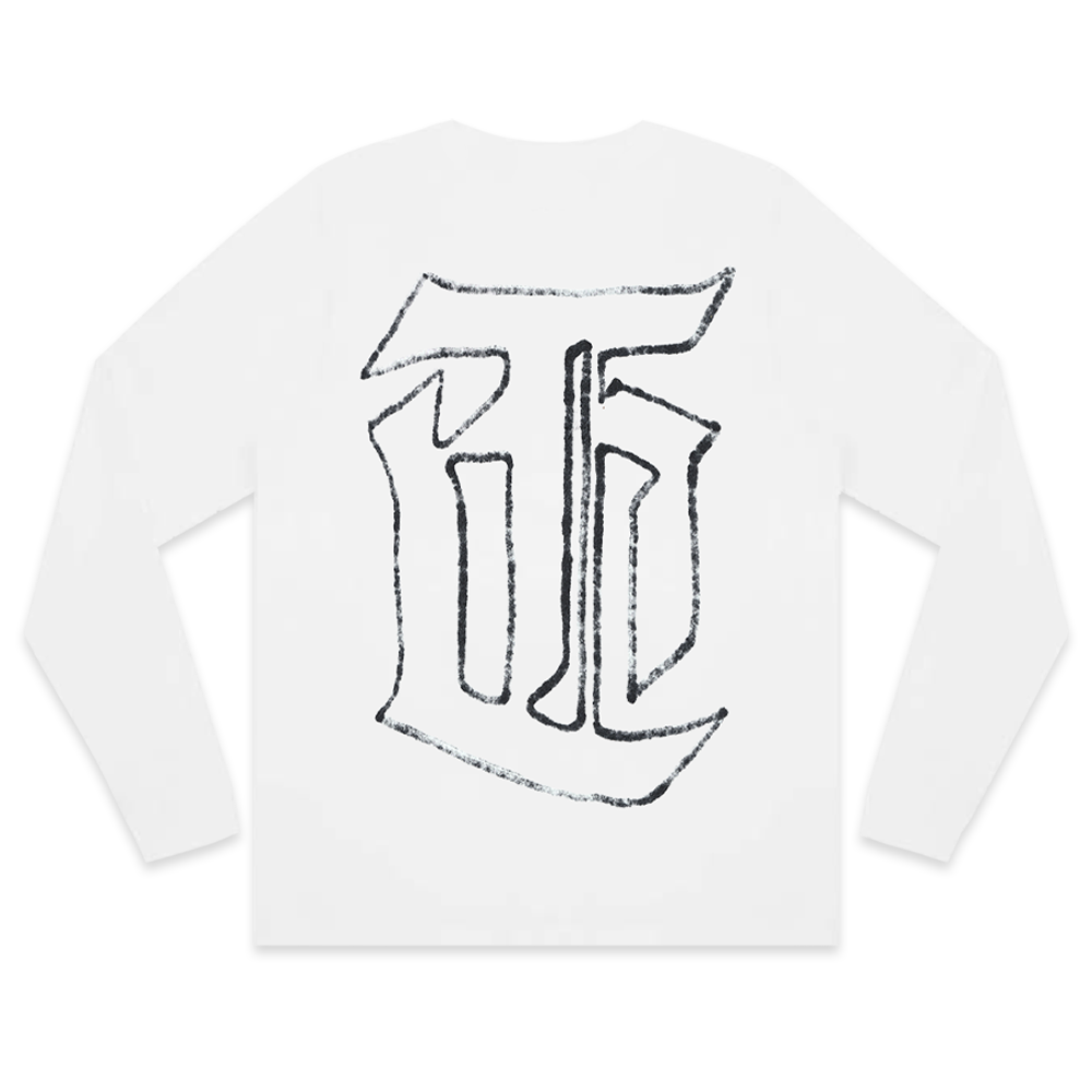TMC LOGO LONGSLEEVE (WHITE)