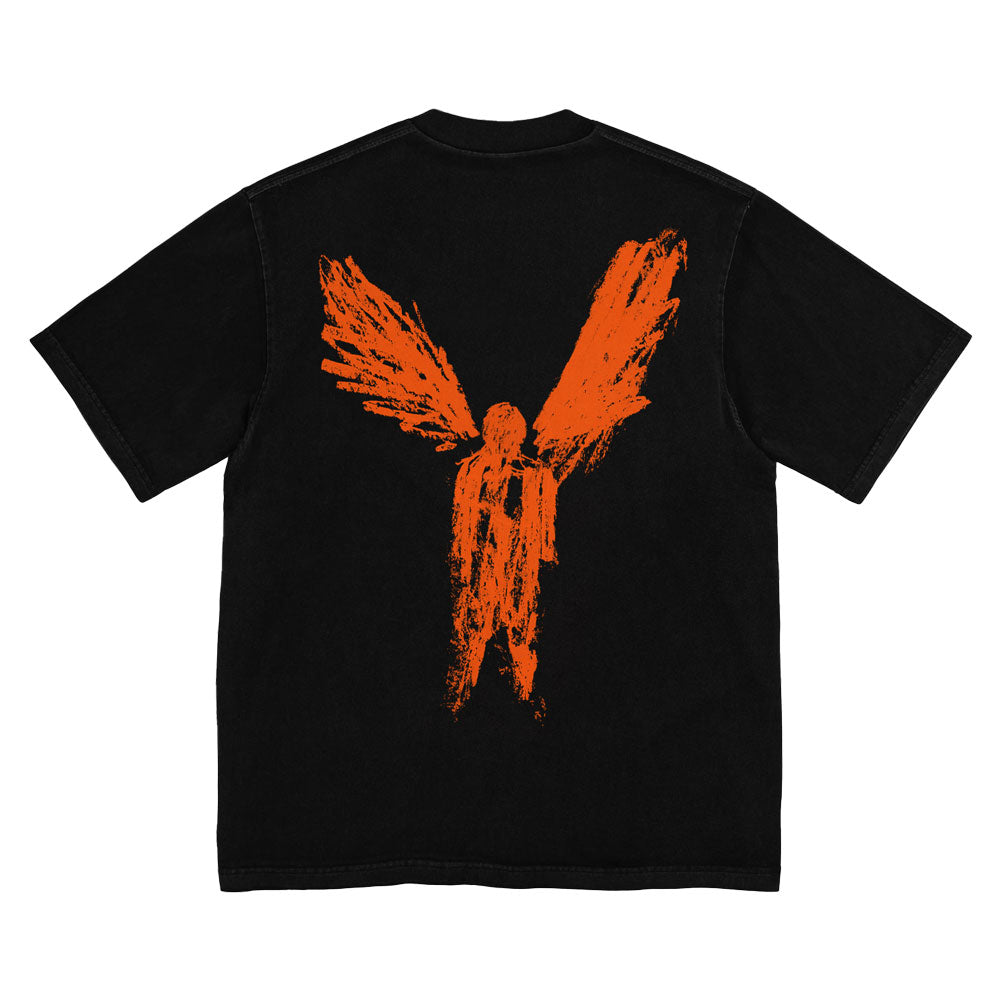 Blindness Orange Print Tee