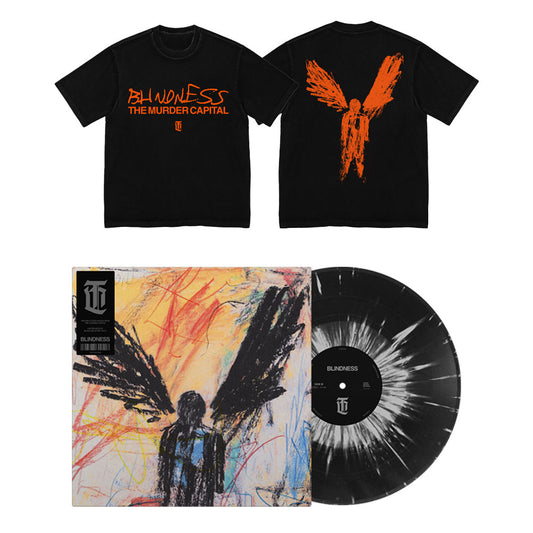 Blindness - Black Splatter Vinyl + Orange Print Tee