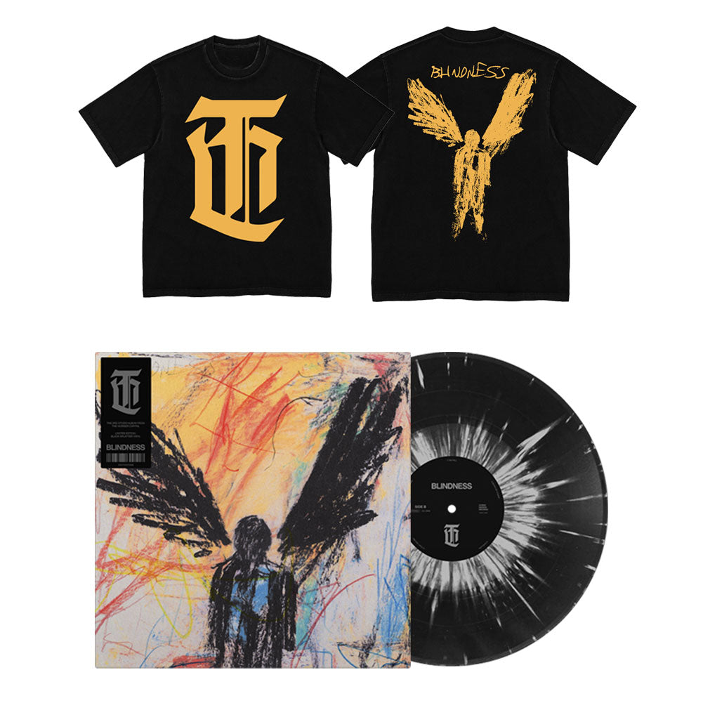 Blindness - Black Splatter Vinyl + Yellow Print Tee